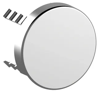 KE Abdeckblende Armaturenzubehör 59949, für Rohrunterbrecher, rund,Schw-chr. geb