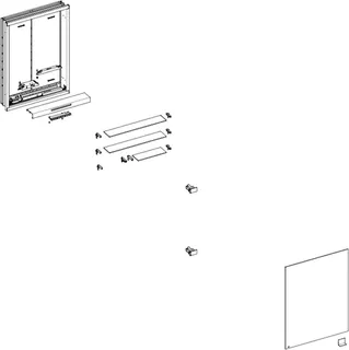 Keuco Royal Modular 2.0 SPS, bel. 80001, Einb,1Steckd,sb-elox,500x700x120mm – Bild 3