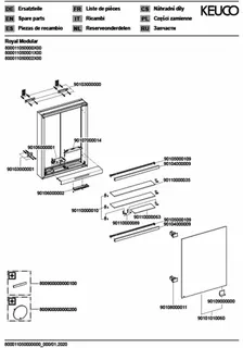 Keuco Royal Modular 2.0 SPS, bel. 80001, Vorb,1Steckd,sb-elox,500x700x120mm – Bild 3