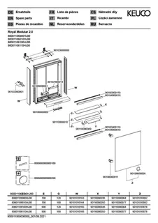 Keuco Royal Modular 2.0 SPS, bel. 80001, Vorb,1Steckd,sb-elox,600x700x160mm – Bild 3