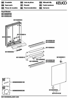 Keuco Royal Modular 2.0 SPS, bel. 80011, Einb,1Steckd,sb-elox,500x700x120mm – Bild 4