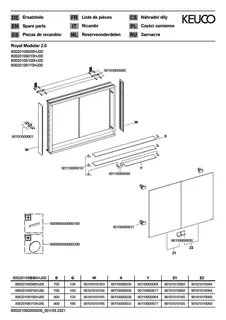 Keuco Royal Modular 2.0 SPS, unbel. 80020, Vorb,oSteckd,sb-elox,600x700x160mm – Bild 3