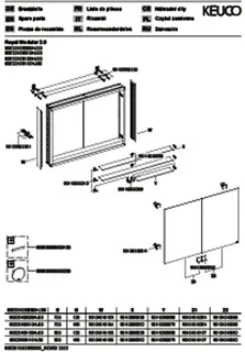 Keuco Royal Modular 2.0 SPS, unbel. 80020, Vorb,2Steckd,sb-elox,800x700x120mm – Bild 3