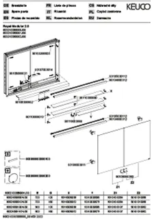 Keuco Royal Modular 2.0 SPS, bel. 80021, Einb,2Steckd,sb-elox,800x700x120mm – Bild 3