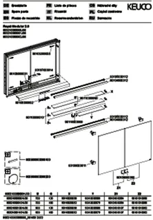 Keuco Royal Modular 2.0 SPS, bel. 80021, Einb,1Steckd/USB,sb-elox,800x700x120mm – Bild 3
