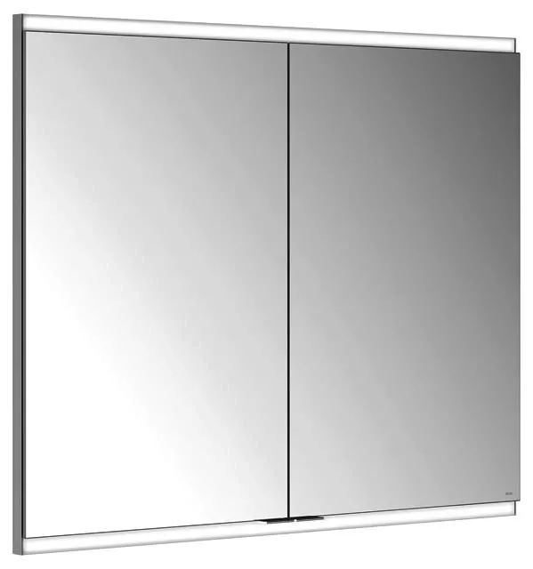 Keuco Royal Modular 2.0 SPS, bel. 80021, Einb,2Steckd,sb-elox,900x700x120mm