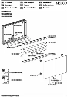 Keuco Royal Modular 2.0 SPS, bel. 80021, Einb,2Steckd,sb-elox,900x700x120mm – Bild 4