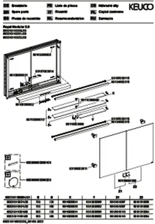 Keuco Royal Modular 2.0 SPS, bel. 80021, Einb,2Steckd,sb-elox,1100x700x160mm – Bild 3