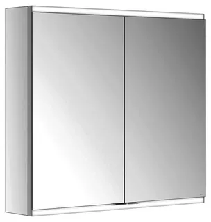 Keuco Royal Modular 2.0 SPS, bel. 80021, Vorb,2Steckd,sb-elox,800x700x160mm