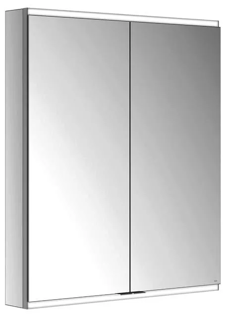Keuco Royal Modular 2.0 SPS, bel. 80021, Vorb,2Steckd,sb-elox,800x900x120mm