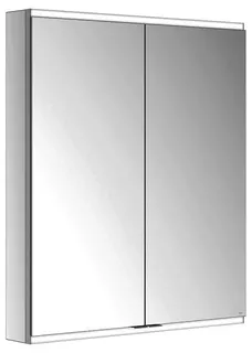 Keuco Royal Modular 2.0 SPS, bel. 80021, Vorb,2Steckd,sb-elox,800x900x120mm