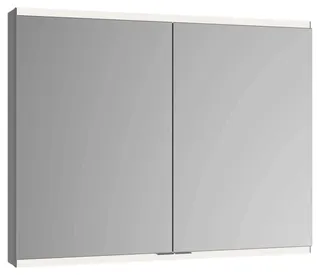 Keuco Royal Modular 2.0 SPS, bel. 80021, Vorb,2Steckd,sb-elox,900x700x120mm