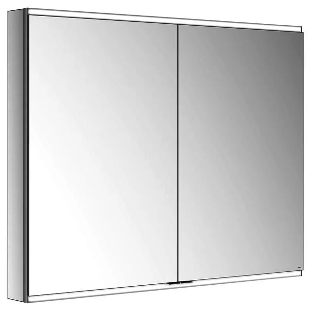 Keuco Royal Modular 2.0 SPS, bel. 80021, Vorb,2Steckd,sb-elox,1200x900x120mm