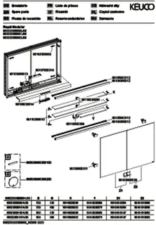 Keuco Royal Modular 2.0 SPS, DALI 80022, Einb,2Steckd,sb-elox,800x700x160mm – Bild 3