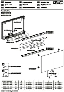 Keuco Royal Modular 2.0 SPS, DALI 80022, Einb,1Steckd/USB,sb-elox,1100x700x120mm – Bild 3
