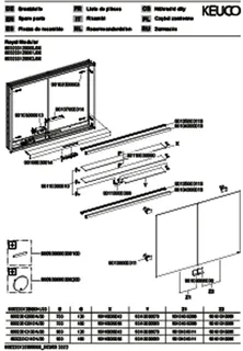 Keuco Royal Modular 2.0 SPS, DALI 80022, Einb,2Steckd,sb-elox,1200x700x160mm – Bild 3