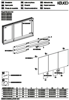 Keuco Royal Modular 2.0 SPS, unbel. 80030, Einb,2Steckd,sb-elox,1200x700x160mm – Bild 3