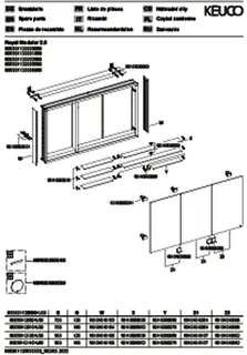 Keuco Royal Modular 2.0 SPS, unbel. 80030, Vorb,2Steckd,sb-elox,1200x900x160mm – Bild 3