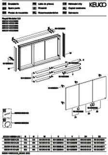 Keuco Royal Modular 2.0 SPS, unbel. 80030, Vorb,2Steckd,sb-elox,1500x700x160mm – Bild 3
