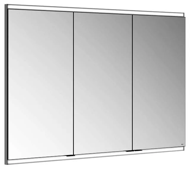 Keuco Royal Modular 2.0 SPS, bel. 80031, Einb,1Steckd/USB,sb-elox,1100x700x120mm