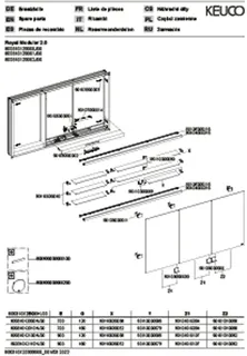 Keuco Royal Modular 2.0 SPS, bel. 80031, Einb,2Steckd,sb-elox,1200x700x160mm – Bild 3