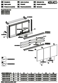 Keuco Royal Modular 2.0 SPS, DALI 80032, Vorb,oSteckd,sb-elox,1200x700x120mm – Bild 4