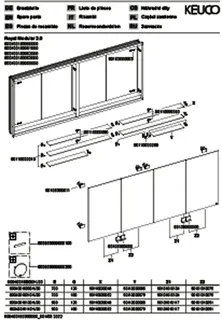 Keuco Royal Modular 2.0 SPS, unbel. 80040, Einb,2Steckd/USB,sb-elox,1600x700x120mm – Bild 4