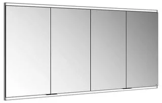 Keuco Royal Modular 2.0 SPS, bel. 80041, Einb,2Steckd/USB,sb-elox,1600x700x120mm