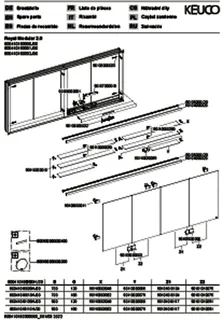 Keuco Royal Modular 2.0 SPS, bel. 80041, Einb,oSteckd,sb-elox,1600x700x160mm – Bild 3