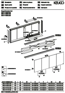 Keuco Royal Modular 2.0 SPS, bel. 80041, Vorb,2Steckd/USB,sb-elox,1900x900x120mm – Bild 3