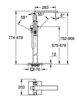 EH-Wannenbatterie Bodenmontage FMS more4YOU Style, hard graphite – Bild 5