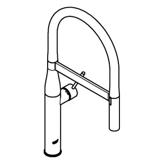 GROHE EH-Spültischbatterie Essence 30503 ausziehbare Profibrause chrom – Bild 3