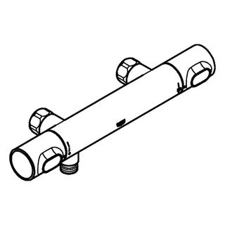 GROHE THM-Brausebatterie Grohtherm 500 34794 Wandmont. ohne S-Anschlüsse chrom – Bild 4