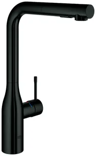 GROHE EH-Spültischbatterie Essence 30504 ausziehbare Spülbrause hard graphite