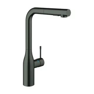 GROHE EH-Spültischbatterie Essence 30504 auszb. Spülbrause hard graphite geb.