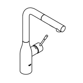 GROHE EH-Spültischbatterie Essence 30504 herausziehbare Spülbrause supersteel – Bild 3