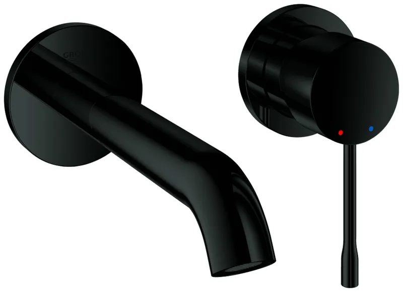 GROHE 2-L-Waschtisch-Wandbatt. Essence 29192_1 FMS Ausladung 183mm hard graphite