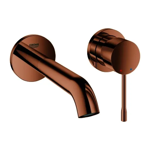 GROHE 2-Loch-Waschtisch-Wandbatterie Essence 29192_1 FMS Ausladung 183mm warm sunset