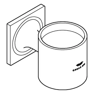 GROHE Halter Allure 40278_1 für Glas oder Seifenspender cool sunrise geb. – Bild 4