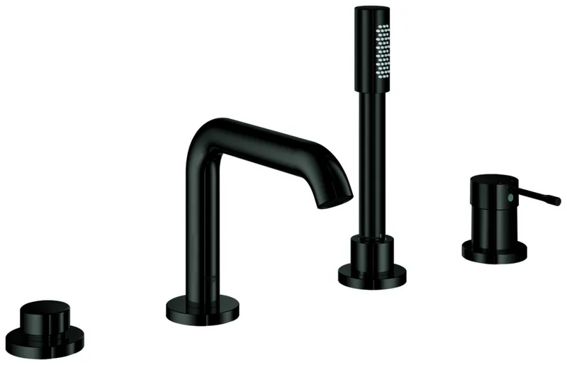 GROHE 4-Loch-Einhand-Wannenkombination Essence 25251_1 hard graphite