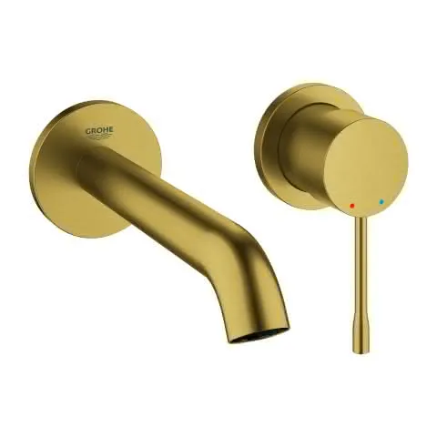 GROHE 2-L-Waschtisch-Wandbatt. Essence 29192_1 FMS Ausladung 183mm cool sunrise geb.