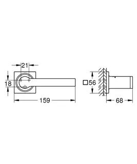 GROHE WC-Papierhalter Allure 40279_1 ohne Deckel warm sunset gebürstet – Bild 5