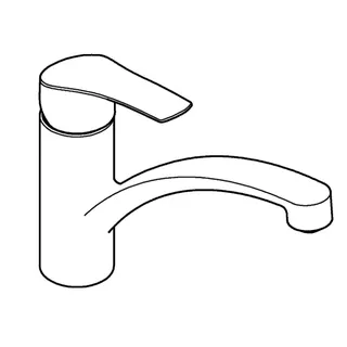 GROHE EH-SPT-Batterie Eurosmart 30506 flacher Auslauf Einlochmontage C2C chrom – Bild 4