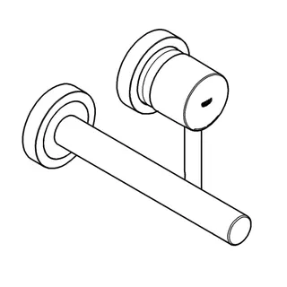 GROHE 2-Loch-Waschtisch-Wandbatterie Essence 29193_1 FMS Ausladung 230mm warm sunset – Bild 4