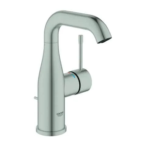 GROHE EH-Waschtisch-Batterie Essence 24173_1 M-Size schwenkbarer U-Auslauf supersteel