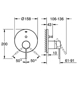 GROHE EH-Wannenbatterie Essence 24167_1 FMS für 35604 hard graphite – Bild 5