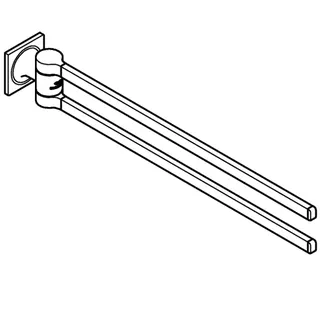 GROHE Doppel-Handtuchhalter Allure 40342_1 warm sunset gebürstet – Bild 3