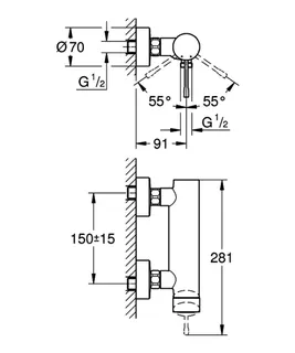 GROHE EH-Brausebatterie Essence 25252_1 Wandmontage eigensicher supersteel – Bild 5