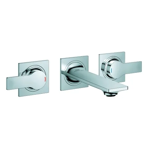 3-L-Waschtisch-Wandbatterie Ausl. 150mm more4YOU Style, chrom