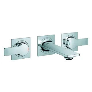 3-L-Waschtisch-Wandbatterie Ausl. 150mm more4YOU Style, chrom